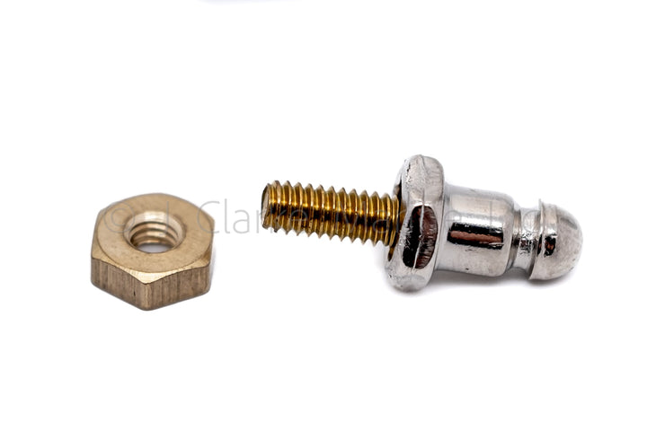 Lift the dot threaded stud and nut original brass thread 3/8" long