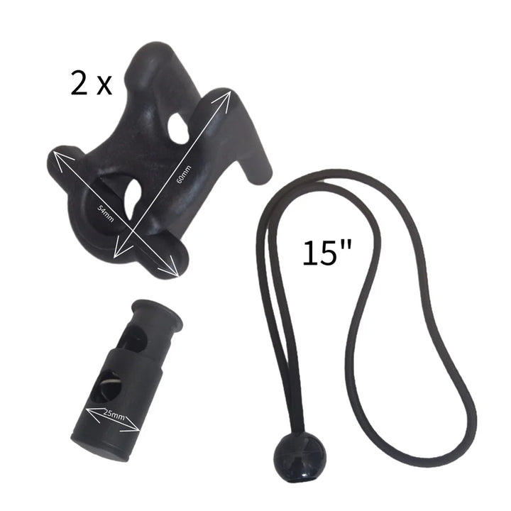 The Fender Mate Bundle - attach, remove, adjust and hang your fenders. (black)