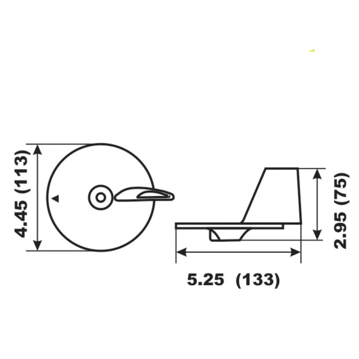 Trim Tab Anode for Honda Outboard BF75 BF90 BF115A BF130A 115 130hp 41107-ZW1-B01
