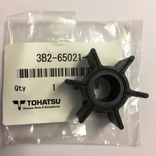 Genuine Tohatsu Outboard Water Pump Impeller 6/8/9.8HP - P/N: 3B2-65021-1