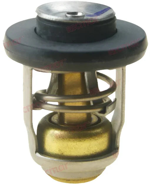 Thermostat with metallic and black components on a white background, featuring Recmar branding.