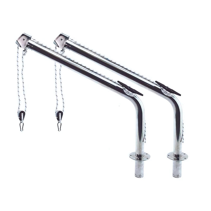 Stainless Steel Boat Davits Pair 120kg Load 900mm Height Marine Grade 316