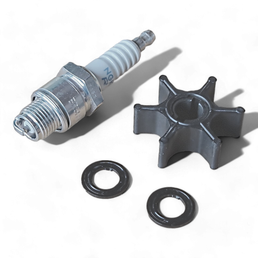 Suzuki DT2 Service Kit with Gear Oil – Spark Plug, Impeller & Gaskets