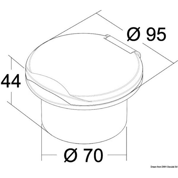 Classic Evo Shower Head Flat Mounting 2.5m PVC Hose