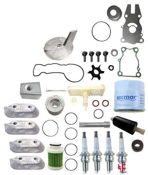 Yamaha F50H F60A F60C F60F service kit with oils