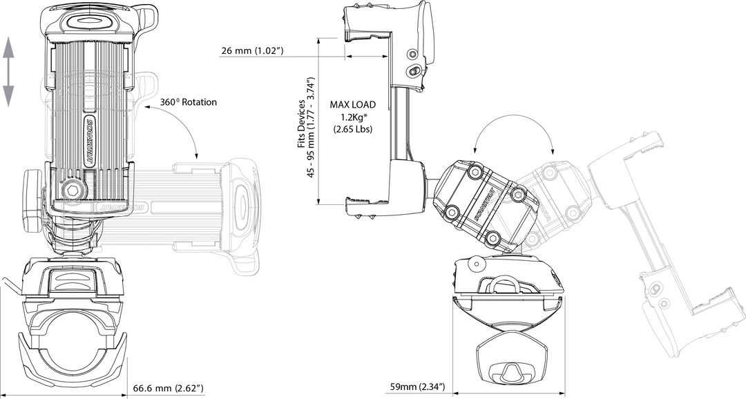 Phone - Rail Base Mount Kit
