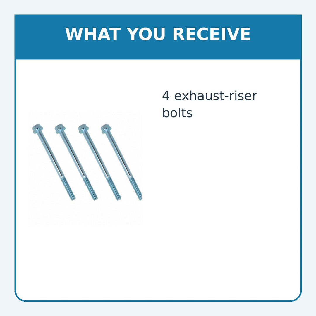 Exhaust Riser / Elbow Bolts, Mercruiser V6 & V8, 10-43749 - supplied components