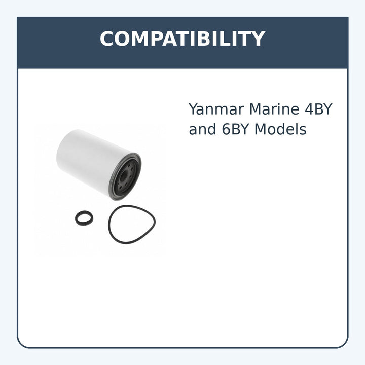 Fuel Filter for Yanmar 4BY, 6BY, Replaces 120650-55020 - compatibility guide