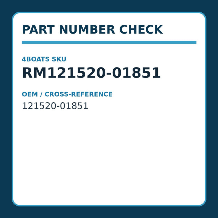 Lift Pump Gasket for Yanmar GM, HM, QM, YSM, Replaces: 121520-01851 - part number reference