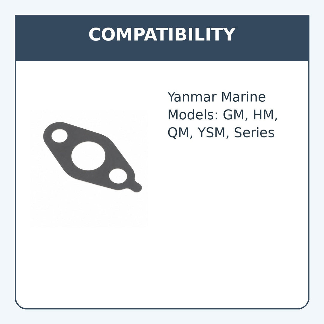 Lift Pump Gasket for Yanmar GM, HM, QM, YSM, Replaces: 121520-01851 - compatibility guide