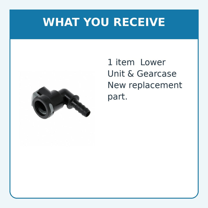 Gear Lube Monitor Connector for Mercruiser Alpha & Bravo, Replaces 22-861163 - supplied item