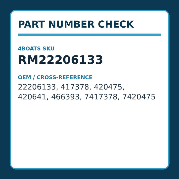 Turbo Oil Feed Gasket for Volvo Penta, Replaces 22206133, 420641 - part number reference