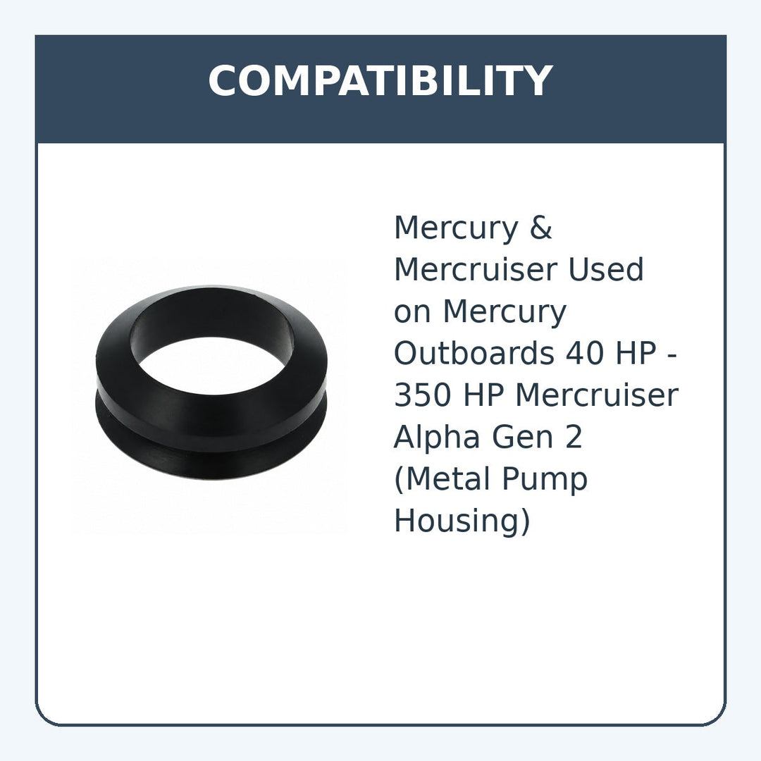 Water Pump Housing Face Seal for Mercury & Mercruiser, Repl: 26-816575A2 - compatibility guide