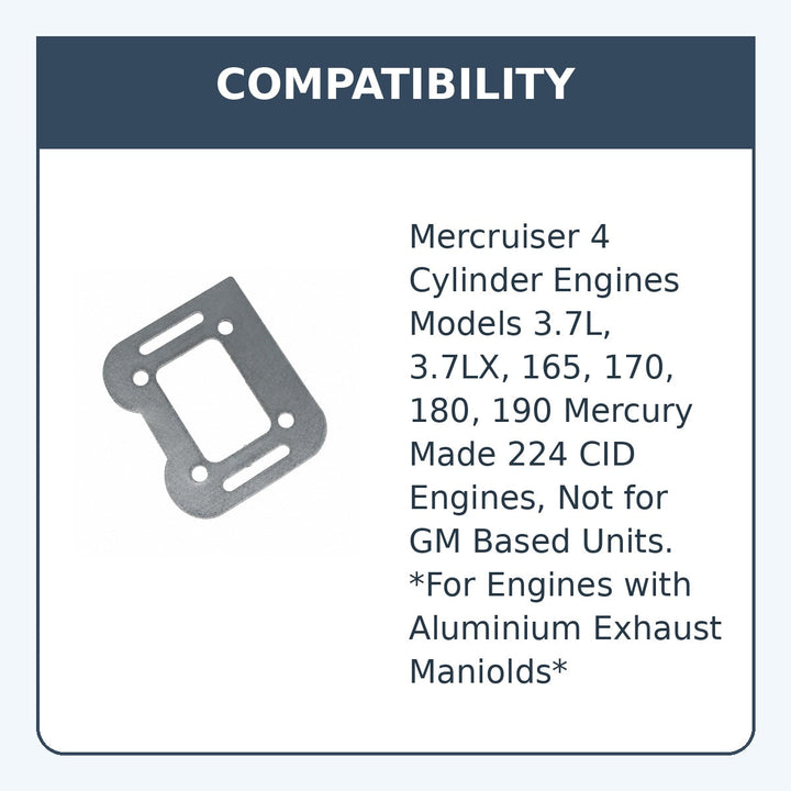 Riser Gasket for Mercruiser 3.7L, 3.7LX, 165, 170, 180, 190, 27-18272 - compatibility guide