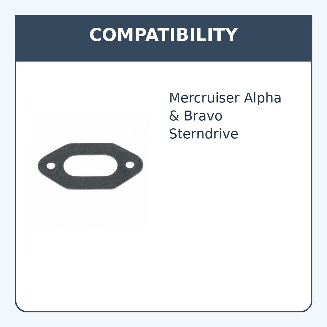 Trim Pipe Manifold Gasket for Mercruiser, Repl: 27-988231 - compatibility guide
