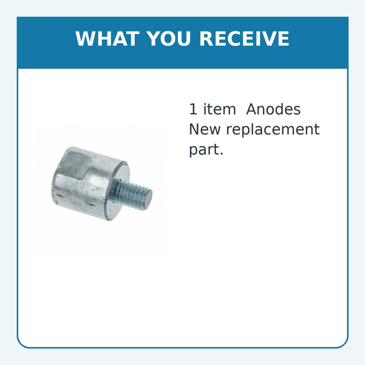 Zinc Anode for Yanmar 1GM, 1GM10, Repl: 27210-200200 - supplied item