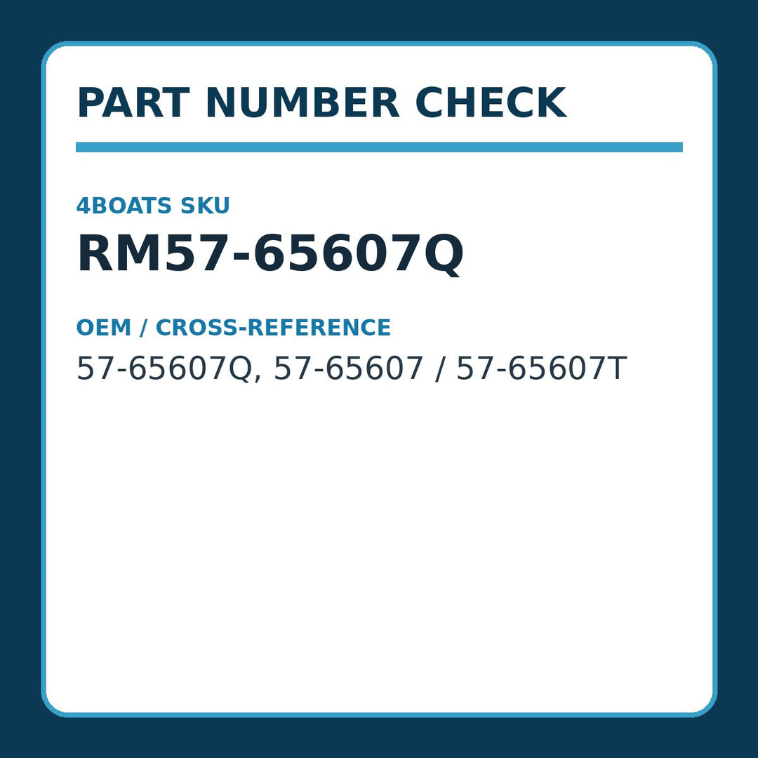 Power Steering Belt for 2.5L, 3.0L Mercruiser, Repl: 57-65607Q - part number reference