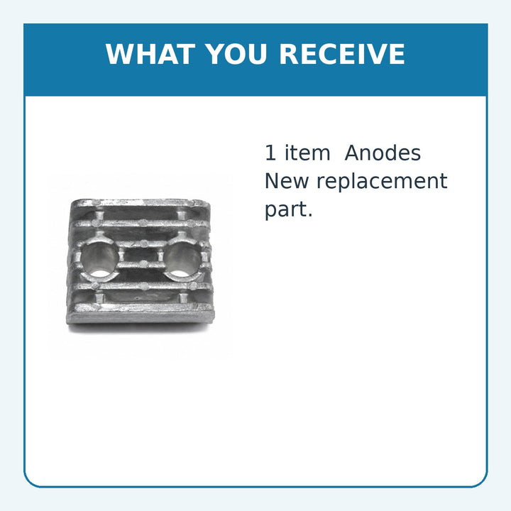 Anode for Volvo Penta DPX-S, DPX-S1, DPX-R, DPX-A, DP-SM, SX-M, Repl: 873395 - supplied item
