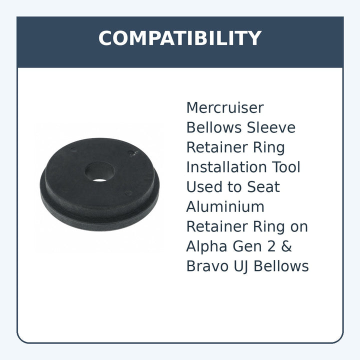 Mercruiser Bellows Sleeve Retainer Ring Installation Tool, Repl: 91-818162 - compatibility guide