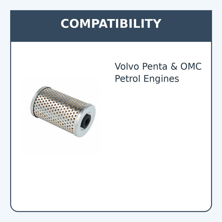 Fuel Filter Element for Volvo Penta & OMC, 841162 - compatibility guide