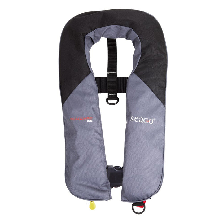 Seago Seaguard 165N Manual Lifejacket – Pack of 2 | Lightweight and Reliable Safety - Grey / Black