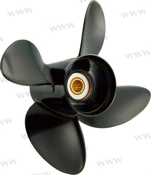 Mercury Mariner 25-70HP Outboard Propeller 10.8 x 12 4-Blade RH Aluminium Solas 1313-108-12
