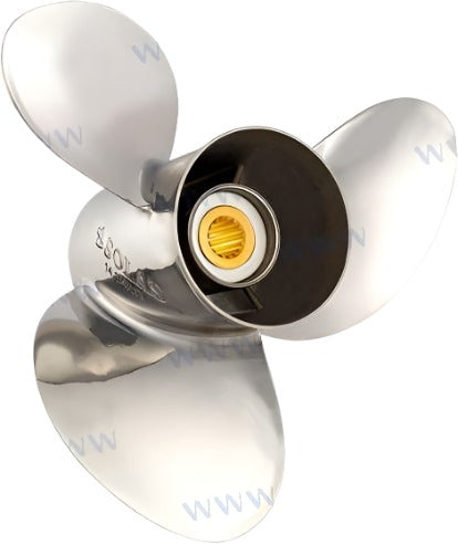 Mercury Mariner Yamaha 40-140HP Outboard Propeller 13.5 x 14 3-Blade RH Aluminium Solas 1411-135-14