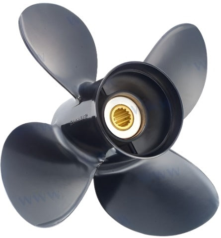 Suzuki 60-140HP Outboard Propeller 13 x 15 4-Blade RH Aluminium Solas 4413-130-15