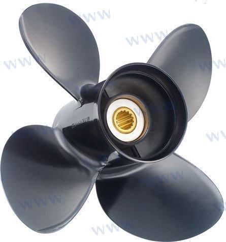 Honda Tohatsu Nissan 60-90HP Outboard Propeller 12.5 x 19 4-Blade RH Aluminium Solas 6413-125-19