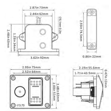 Seaflo Alarm Control System 24V – Audible & Visual Bilge A