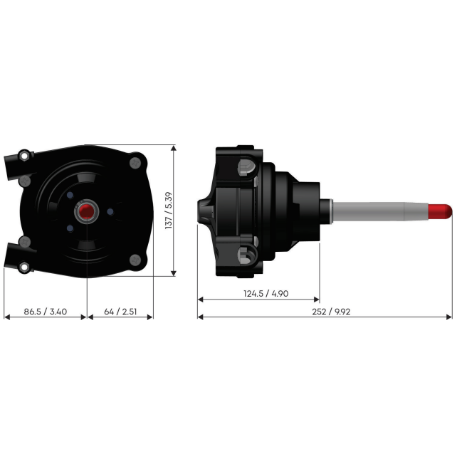 Multiflex H1N Non-Reaction Steering Helm 150HP Planetary Mechanical Boat Steering