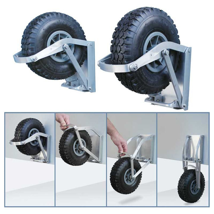 Seago Compact HD Dinghy Launching Wheels Low Profile Quick Release 120kg DW-C