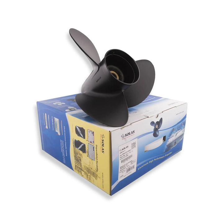Yamaha Suzuki Tohatsu 50-140HP Outboard Propeller 13.9 x 19 3-Blade RH Aluminium Solas 3411-139-19