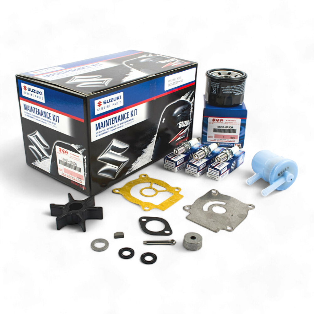 Suzuki DF25 DF30 Service Kit with Oils 17400-89822 (2001–2010)