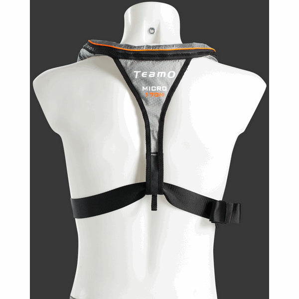 170N Micro Lifejacket Automatic Grey Cover / Orange Trim