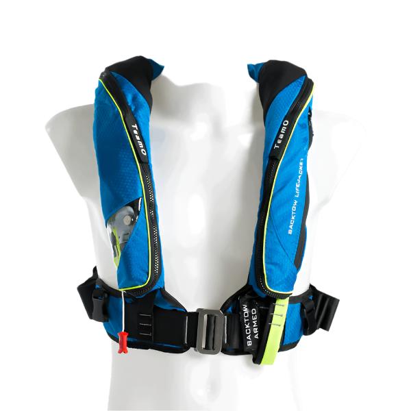 170N Offshore Lifejacket Pro Sensor Elite Blue Cover / Yellow Trim