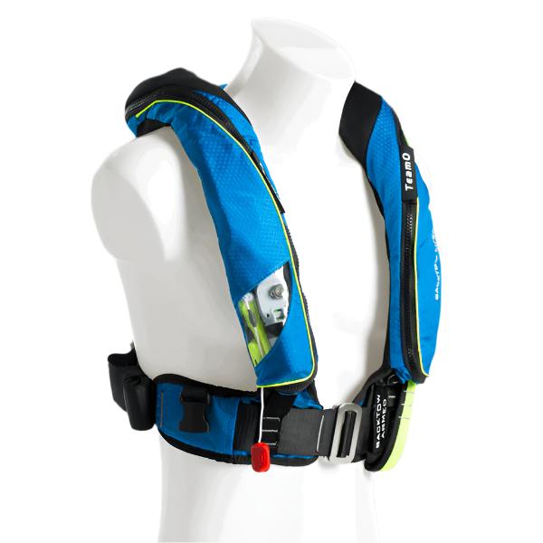 170N Offshore Lifejacket Pro Sensor Elite Blue Cover / Yellow Trim