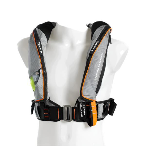 170N Offshore Lifejacket Pro Sensor Elite Grey Cover / Orange Trim