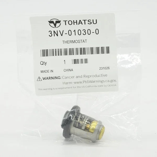 Genuine Tohatsu Thermostat & Gasket Kit 3NV-01030-0 + 346-01032-0 | Fits 8–30HP 4-Stroke Outboards | Mercury Compatible