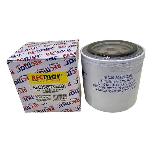 Fuel Filter Water Separator 10 Micron Mercury Outboard Mercruiser 35-802893Q01