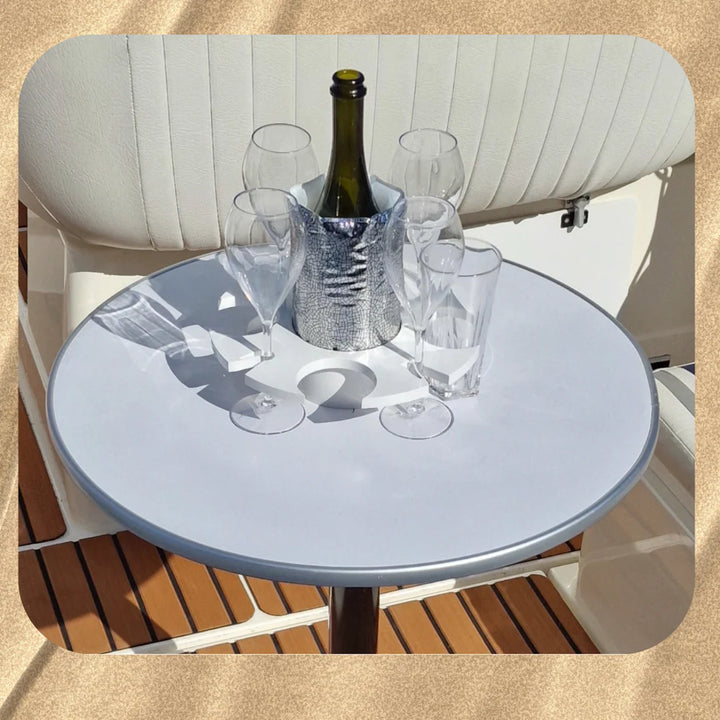 The Boat Bar - Holds up to 8 drinks and a bottle and fits to your table