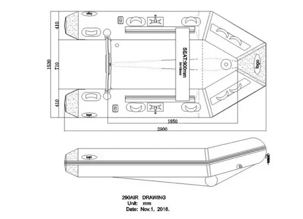 Seago 2.9M Airdeck and Keel Spirit Boat