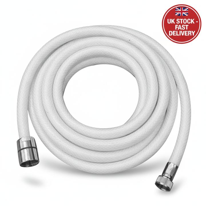 Shower Hose Braid 3 m - 1/2"-3/8" BSPP, White | 4Boats - UK Stock image 1