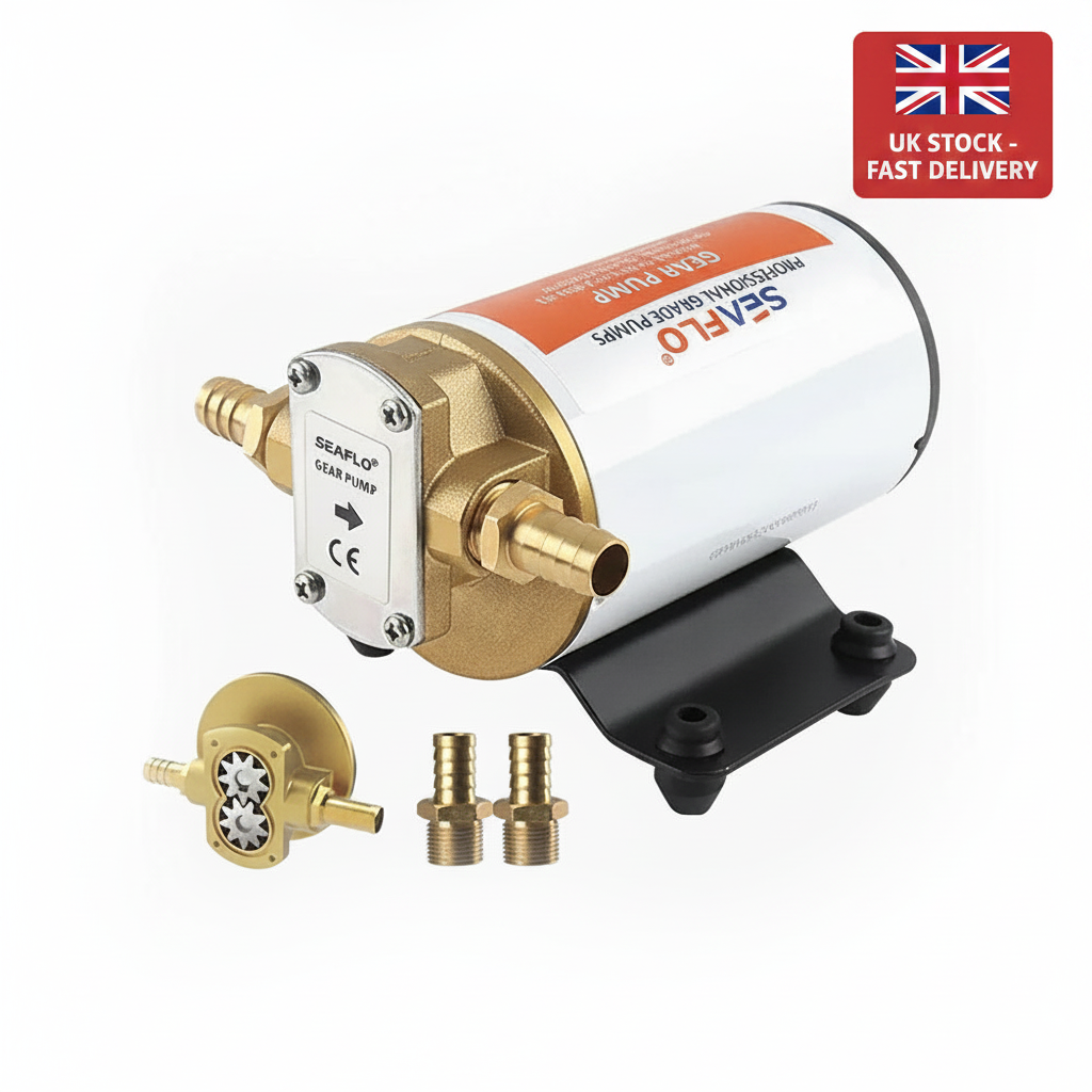 Seaflo Oil Gear Pump 12V 12.0 LPM (3.2 GPM) | 4Boats - UK Stock image 1