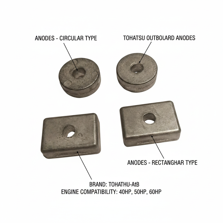 Tohatsu 40hp 50hp 60hp Anode Clamp Bracket Tilt Motor 338-60218-2 3H6-60218-0 - UK Stock image 1