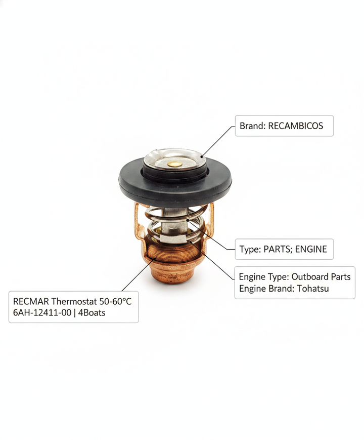 RECMAR Thermostat 50-60°C 6AH-12411-00 | 4Boats - Technical specification image 2