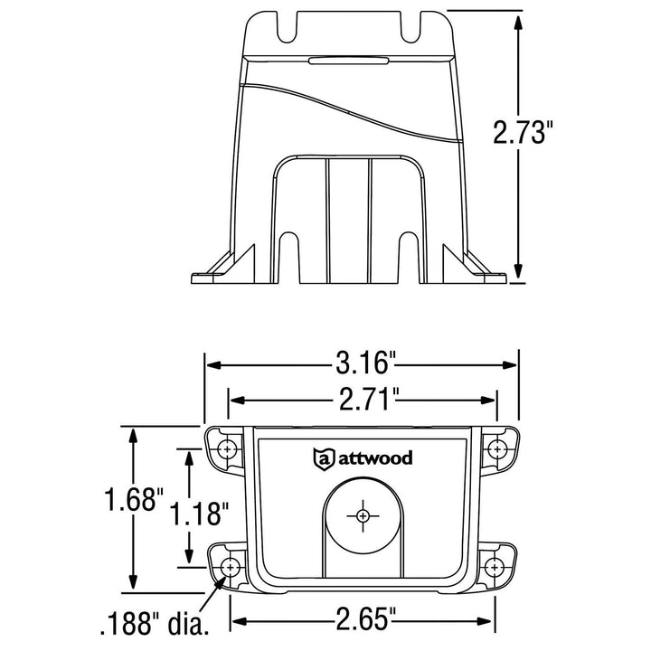 Attwood ASM Electronic Bilge Pump Switch (12V) - 4Boats