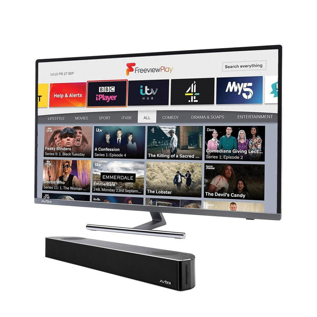 Avtex 279TS-F 27" LED HDTV with Freeview Play WiFi & Satellite Decoder and Sound bar - 4Boats