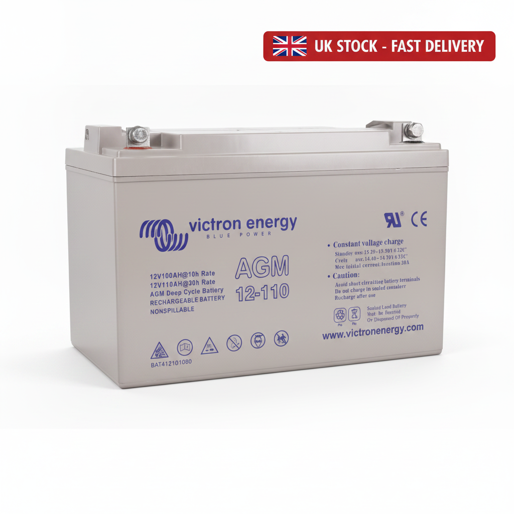Victron AGM Deep Cycle Battery - 12V / 110Ah - UK Stock image 1
