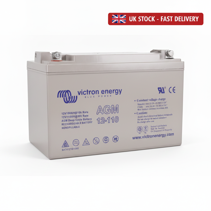 Victron AGM Deep Cycle Battery - 12V / 110Ah - UK Stock image 1